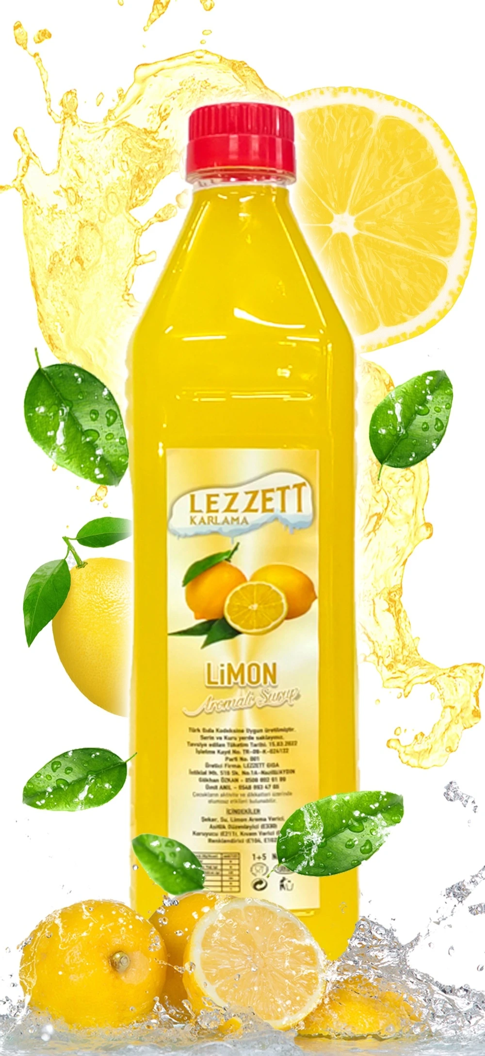 Limon Aromalı Buzlaş (Karlama) Şurubu
