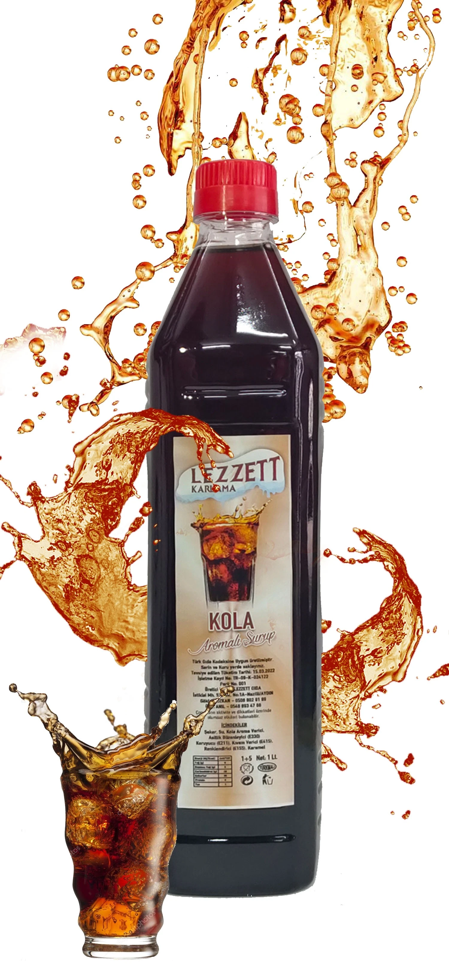 Kola Aromalı Buzlaş (Karlama) Şurubu