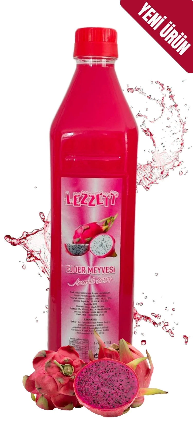 Ejder Meyvesi Aromalı Buzlaş (Karlama) Şurubu