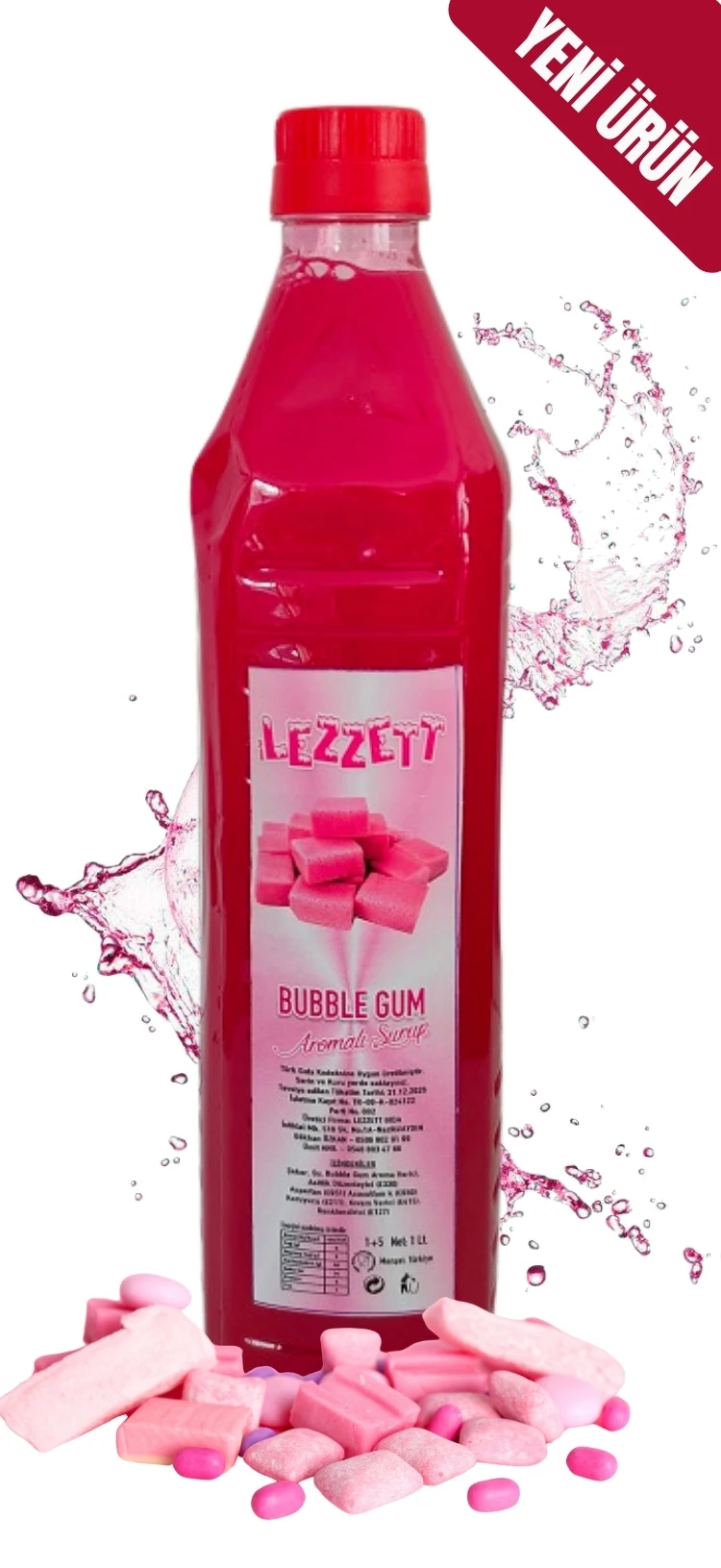 Bubble Gum Aromalı Buzlaş (Karlama) Şurubu