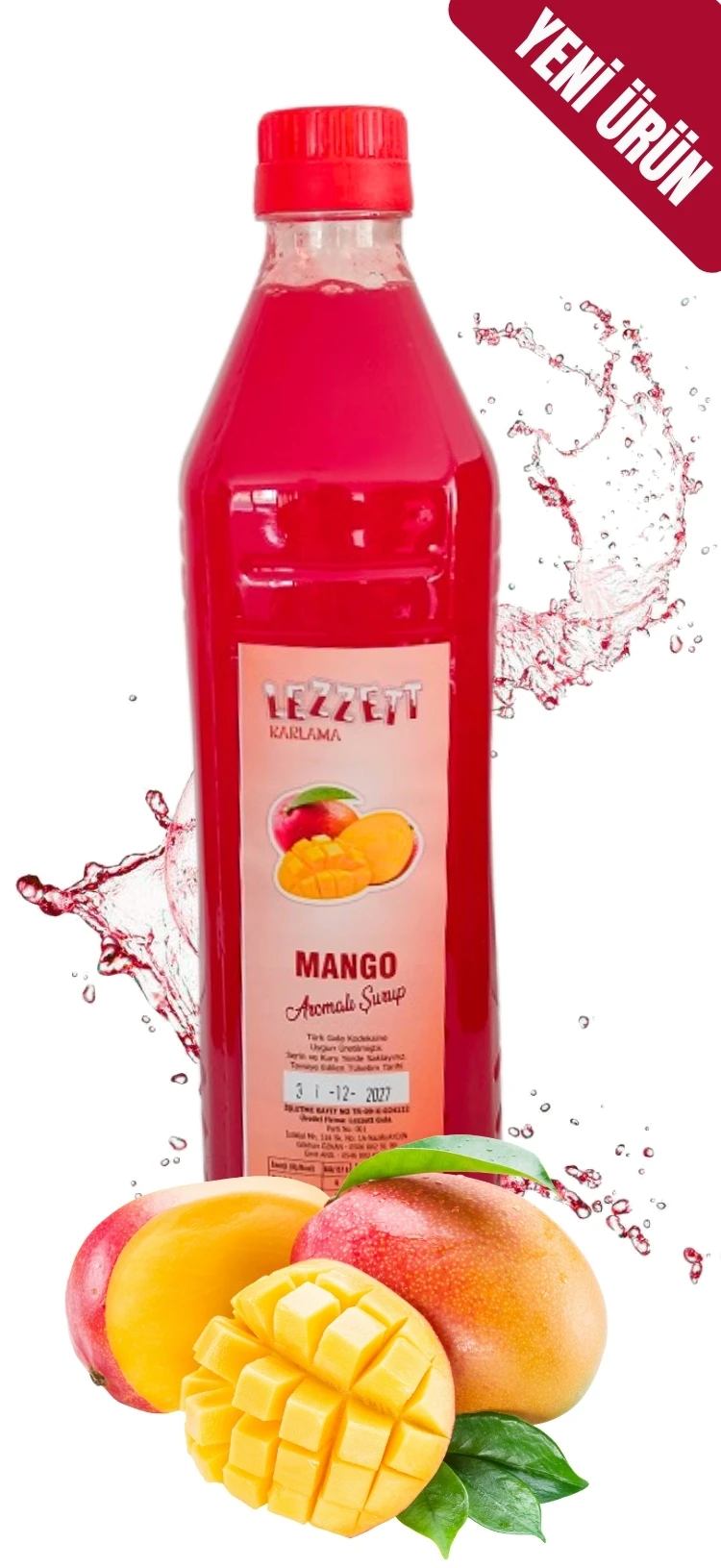 Mango Aromalı Buzlaş (Karlama) Şurubu