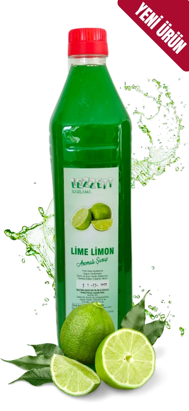 Lime Limon Aromalı Buzlaş (Karlama) Şurubu